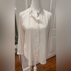 Ann Taylor Off-White Blouse| Small